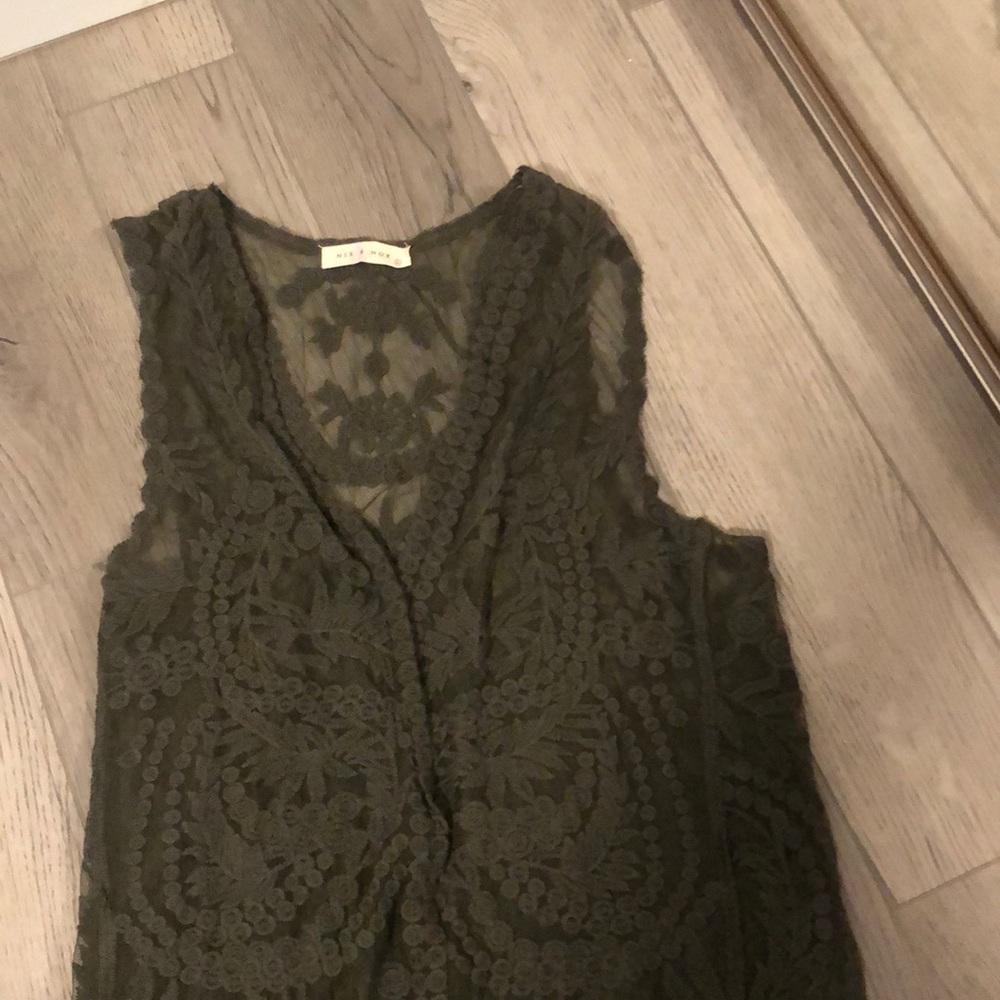 Green Lace cardigan - Picture 3 of 4